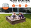SucceBuy Sandkasten mit Abdeckung, 48,6 x 48,6 x 12,4 Zoll Produktbild-Vorschau 6