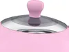 A close-up view of the lid of a pink electric kettle. Produktbild-Vorschau