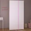 Armoire Rue avec 2 portes - blanc/gris ou blanc/rose Voir les images du produit 2