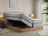 MKS MEBLE King Boxspringbett 180x200 mit Bettkasten Eiche, Produktbild-Vorschau 2