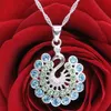 Anhänger Pfau mit Swarovski Steinen mit Singapurkette 925 Produktbild-Vorschau 5