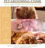 Hundekamm Haustierbürste, Edelstahl Unterfellbürste Produktbild-Vorschau 4
