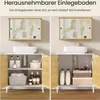 EUGAD Waschbeckenunterschrank, Unterschrank Badezimmer, mit Produktbild-Vorschau 5