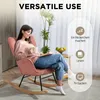 HOMCOM hojdacie kreslo, hojdacie kreslo s textilným Náhľad obrázku produktu 6