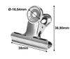 10 Stück kleine Verschlussclips Metall | 38mm Tüten Clips | Produktbild-Vorschau 2
