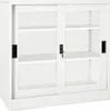 vidaXL Schrank mit Schiebetür Weiß 90x40x90 cm Stahl Produktbild-Vorschau 8