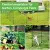 AREBOS Mobiler Begrenzungszaun 20 m, Flexibler Gartenzaun Produktbild-Vorschau 5