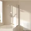 EMKE 70x140cm Duschtrennwand für Badewanne Faltwand Produktbild-Vorschau 7