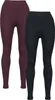 RED by EMP Damen schwarz-lila Leggings im 2er-Set 3XL Produktbild-Vorschau 1