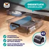 DEUBA® Aufbewahrungsboxen 4 x 30l mit Deckel und Rollen, Produktbild-Vorschau 2