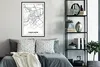 MuchoWow® Gerahmtes Poster Karte - Frechen - Stadtplan Produktbild-Vorschau 4