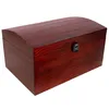 Creative Deco XXL Große Rot Holztruhe Holzkiste mit Deckel Produktbild-Vorschau 1