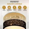 MONZANA® Plafonnier Ciel étoilé Rond Ø 30cm Abat-jour Tissu Voir les images du produit 4