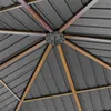 Gartenpavillon 3x3 m Holzoptik, Stahldach Hardtop 4 Produktbild-Vorschau 7