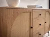 Sideboard in Eiche Nachbildung 140 cm Kommode mit 2 Türen & Produktbild-Vorschau 5