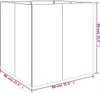 vidaXL květináč 80x80x80 cm Corten Steel Náhled obrázku produktu 7