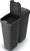 MONZANA® Mülleimer Küche 50L 2 Fächer mit Deckel Druckknopf Produktbild-Vorschau 4
