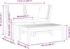 vidaXL 3-tlg. Garten-Lounge-Set mit Creme Kissen Akazie Produktbild-Vorschau 7