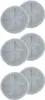 A stack of six round, gray microfiber mop pads arranged in two columns and three rows. Produktbild-Vorschau