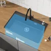 Granitspüle schwarz 70x45cm Set mit Küchenarmatur Produktbild-Vorschau 9
