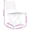 Bambus Bistro-Set für 2 Personen, klappbar, Tisch 55 x 75 Produktbild-Vorschau 10