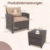 Sada záhradného nábytku KOMFOTTEU z ratanu, vonkajší lounge Náhľad obrázku produktu 7