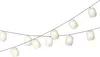 LED Solar Lichterkette Lampions 4,5m Nylon Weiß / Warmweiß Produktbild-Vorschau 3