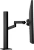 A side view of a black monitor arm attached to a monitor, against a white background. Produktbild-Vorschau