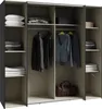 Forte KALIXTUS schwarzer Kleiderschrank 200, moderner Produktbild-Vorschau 12