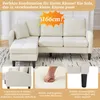 MODFU Chaiselongue L-förmiges Ecksofa mit Produktbild-Vorschau 5