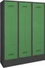 Z-Kleiderschrank, Z-Spind, Sockel, 6 Fächer, Produktbild-Vorschau 2