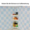 Küchenregale, Teleskopstange, rutschfest, Eckregal, Produktbild-Vorschau 3