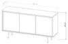 Kommode TORI TR-01 mit 3 Türen Sideboard 150 cm Produktbild-Vorschau 7