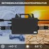 SUNNIVA® 1840W Balkonkraftwerk BIFAZIAL FULLBLACK komplett Produktbild-Vorschau 10