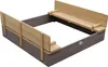 AXI Sandkasten Ella aus Holz mit Deckel XL | Sand Kasten Produktbild-Vorschau 2