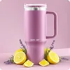 Mug isotherme BERDSEN avec paille, en acier inoxydable, Voir les images du produit 2