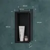 Mai & Mai Wandnische Dusche Schwarz 15cmx30cmx8,3cm | Produktbild-Vorschau 7