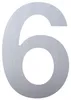 Hausnummer ''6'' Edelstahl Produktbild-Vorschau 1