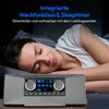 A woman sleeping peacefully next to an internet radio. Produktbild-Vorschau
