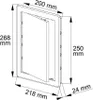 Plastikowe drzwiczki inspekcyjne 200x250 mm Właz Podgląd zdjęcia produktu 5