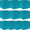 vidaXL Úložné boxy 10 ks. Dětská modrá 32x32x32 cm Látka Náhled obrázku produktu 5