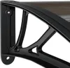 vidaXL Dveřní stříška černá 300x75 cm z polykarbonátu Náhled obrázku produktu 6