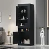 Witryna Merax z oświetleniem LED, szafka do salonu o Podgląd zdjęcia produktu 4