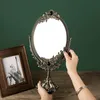Vintage Schminkspiegel 29 cm Oval Mit Bronze-Fassung, Produktbild-Vorschau 5