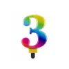 Kerze Nummer 4, Galaxy, 8,0 cm, 1 Stk. Produktbild-Vorschau 5