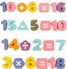 Drevené puzzle Montessori hračka číslo puzzle deti darček Náhľad obrázku produktu 4
