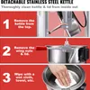 Instructions for cleaning a popcorn machine kettle. Produktbild-Vorschau