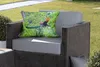 MuchoWow® Outdoor Kissen - Pfau - Fliegen - Wald - Blau - Produktbild-Vorschau 5