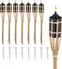 Relaxdays Gartenfackeln für draußen, 8er Set, 50 cm, Produktbild-Vorschau 1