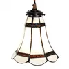 Clayre & Eef lampa wisząca Tiffany Ø 15x115 cm białe Podgląd zdjęcia produktu 1